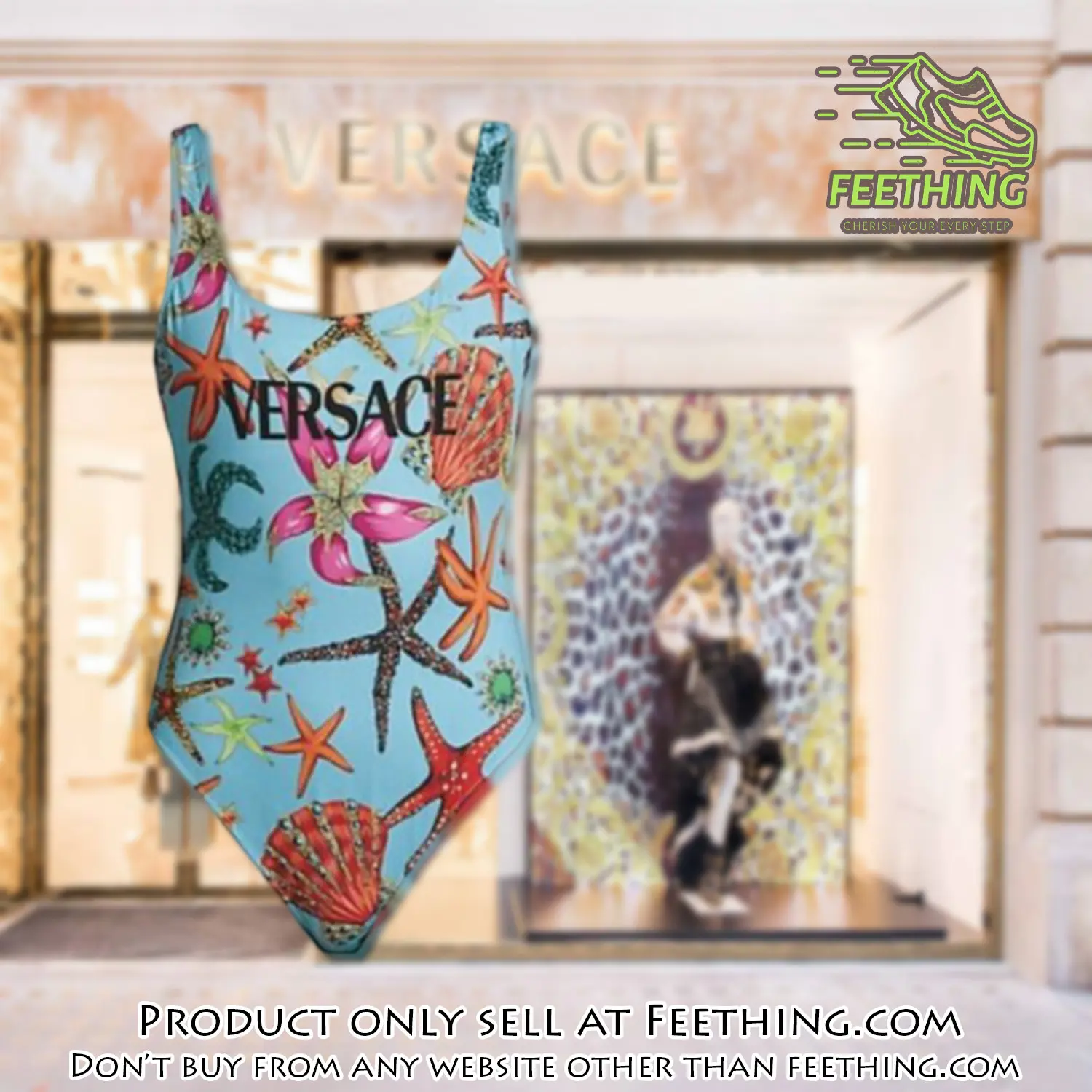 Versace swimwear beachwear one piece swimsuit osw1078 ft5859594